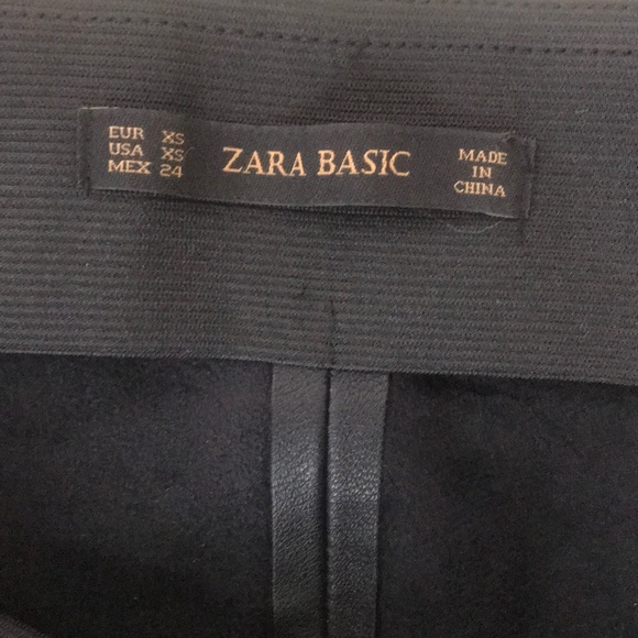 Zara Faux Leather Moto Pants - Picture 7 of 8